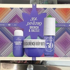 Sol de Janeiro Drench & Dazzle Set - Purple with White Accents